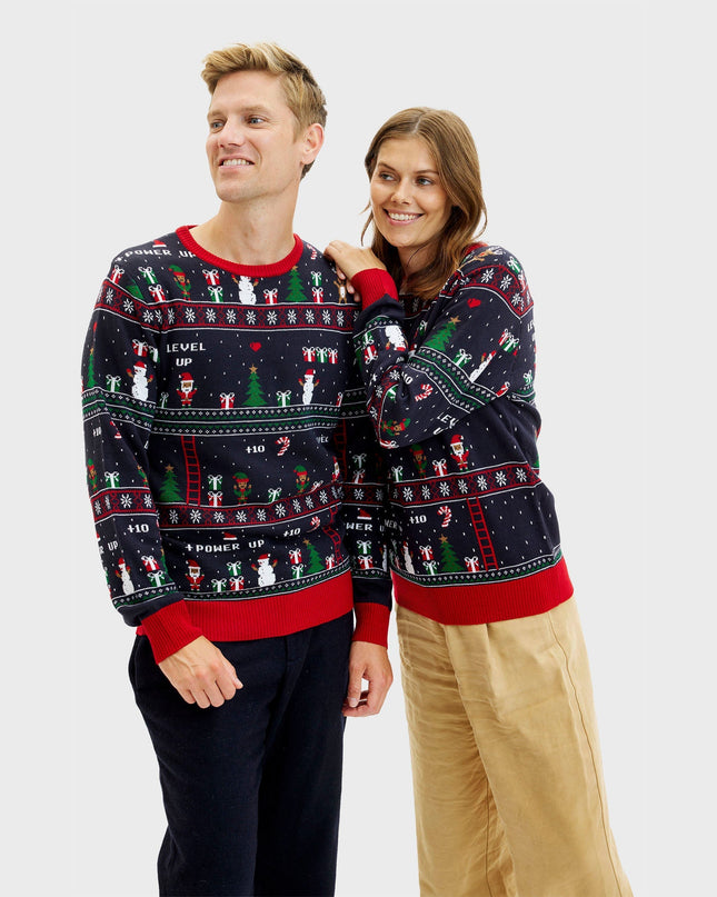 Vintage Gamer Christmas Sweater for Men