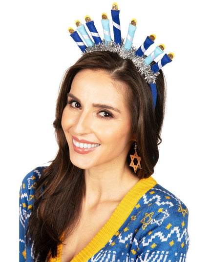Menorah Hanukkah Headband