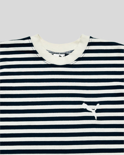 Vintage Puma Striped Tee for Men and Women