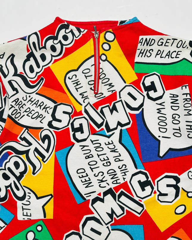 Vintage Comic Cycling Jersey for Men and Women