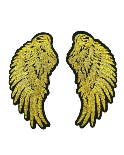 Gold Wings Iron-On Patch