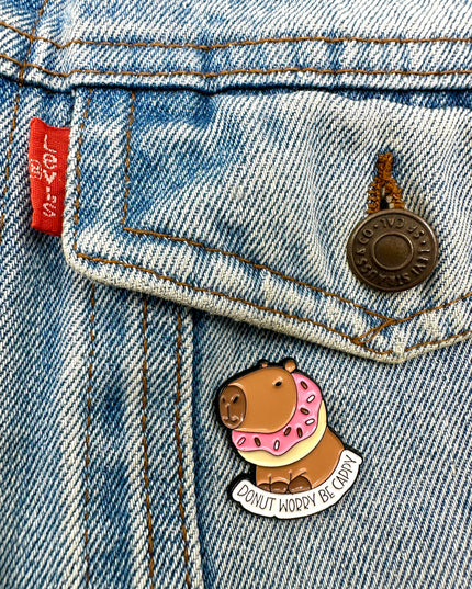 Capybara II Pin Badge | Tags: Accessories