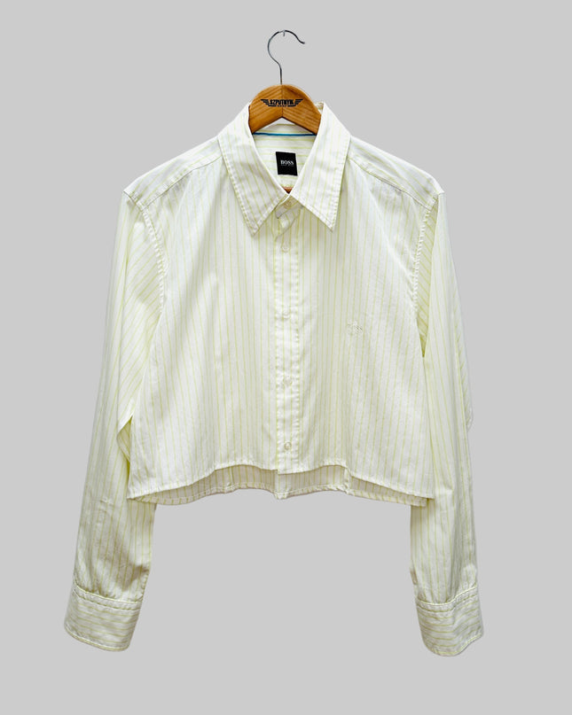 Vintage Reworked Shirt - Striped Crop II