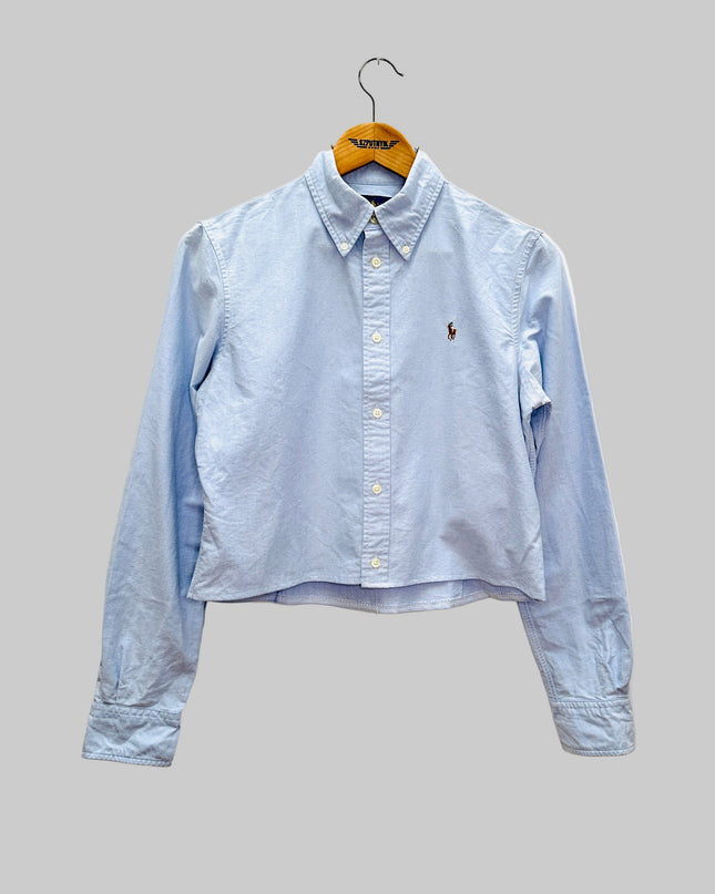 Vintage Reworked Shirt - Solid Color Crop I