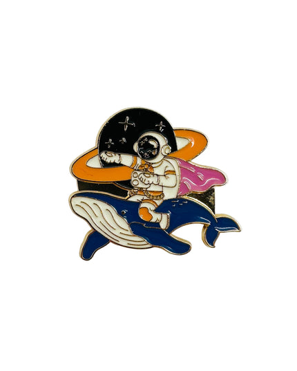 Whale Astronaut Brooch | Unique Women’s Accessory