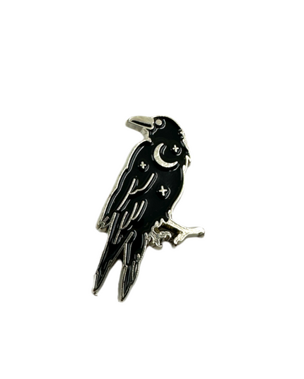 Crow Pin Badge | Tags: Accessories