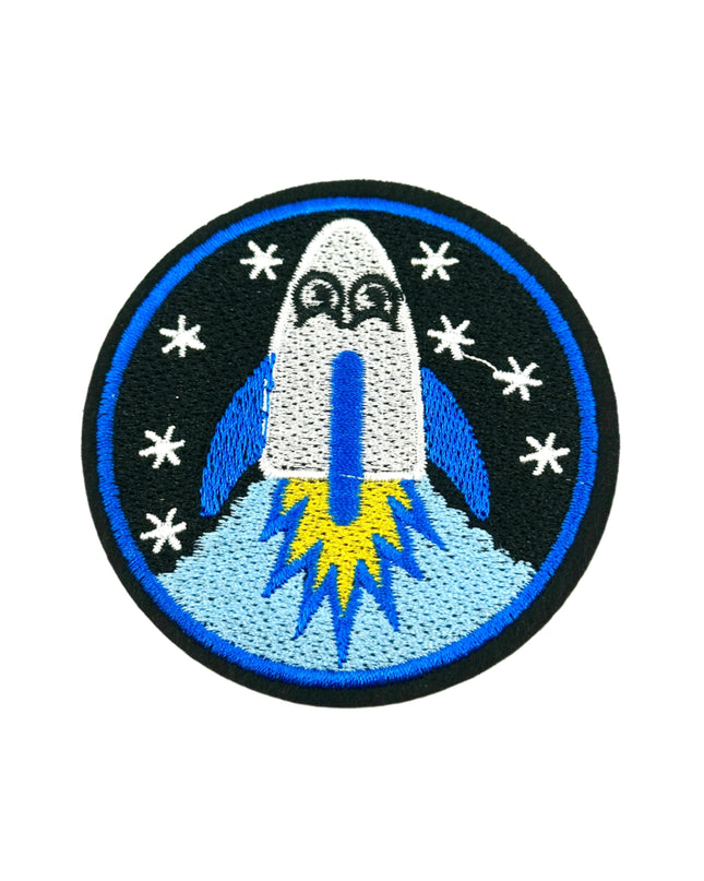 Rocket Launch Iron-On Patch