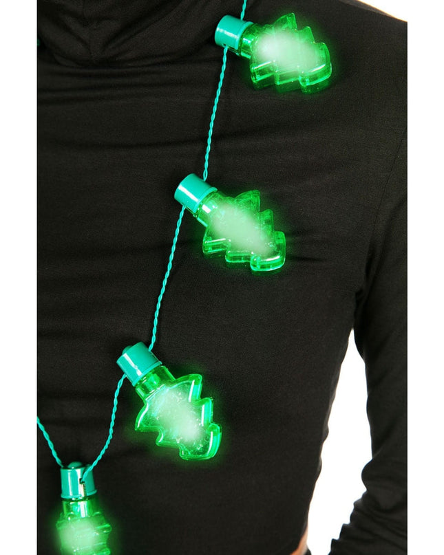 Light Up Christmas Tree Necklace