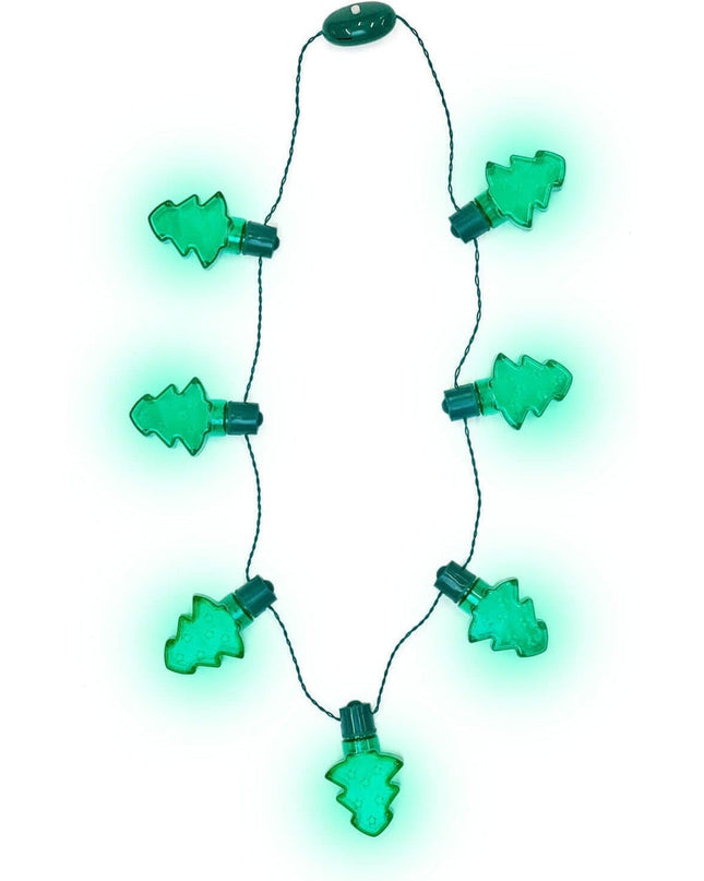 Light Up Christmas Tree Necklace