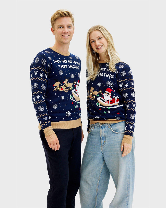 Light-Up They See Me Ho'ing Sweater for Men