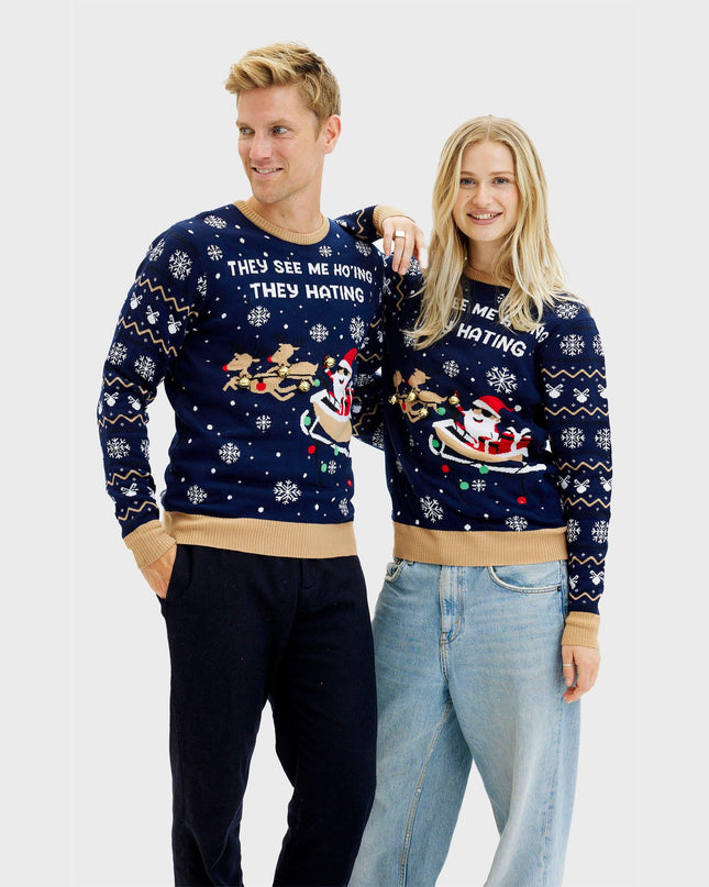 Light-Up They See Me Ho'ing Sweater for Men