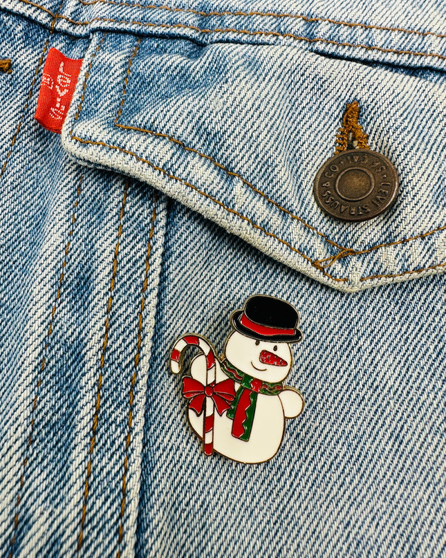 Snowman Brooch | Charming Christmas Accessory