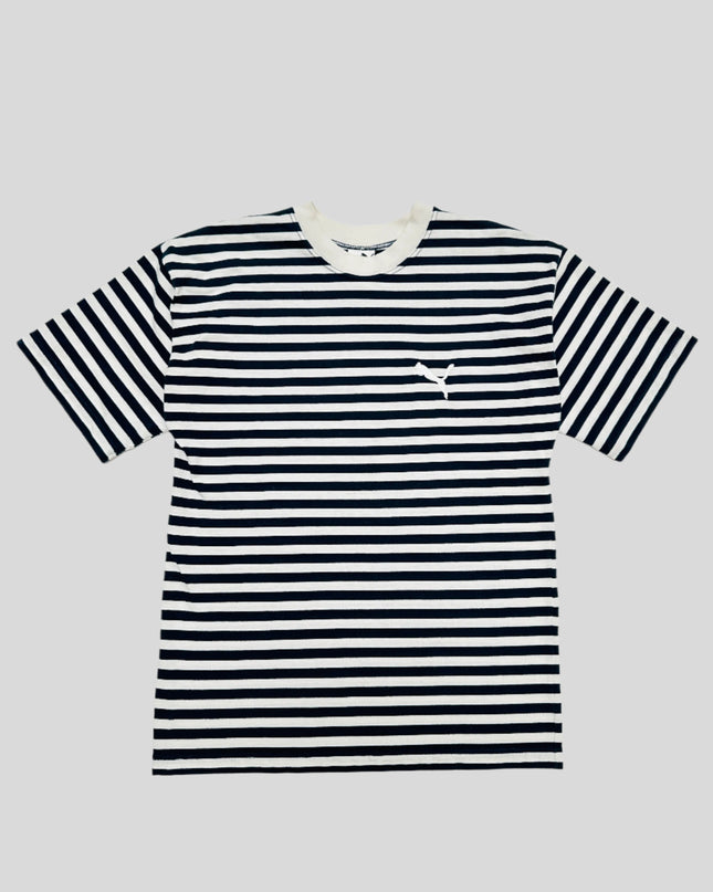 Vintage Puma Striped Tee for Men and Women