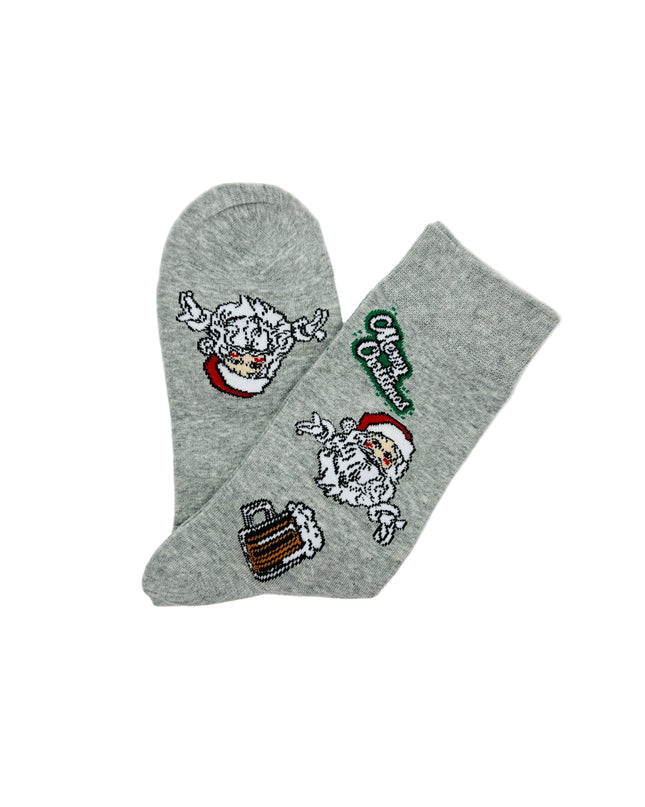 Santa Socks with Beer - Fun Holiday Accessory