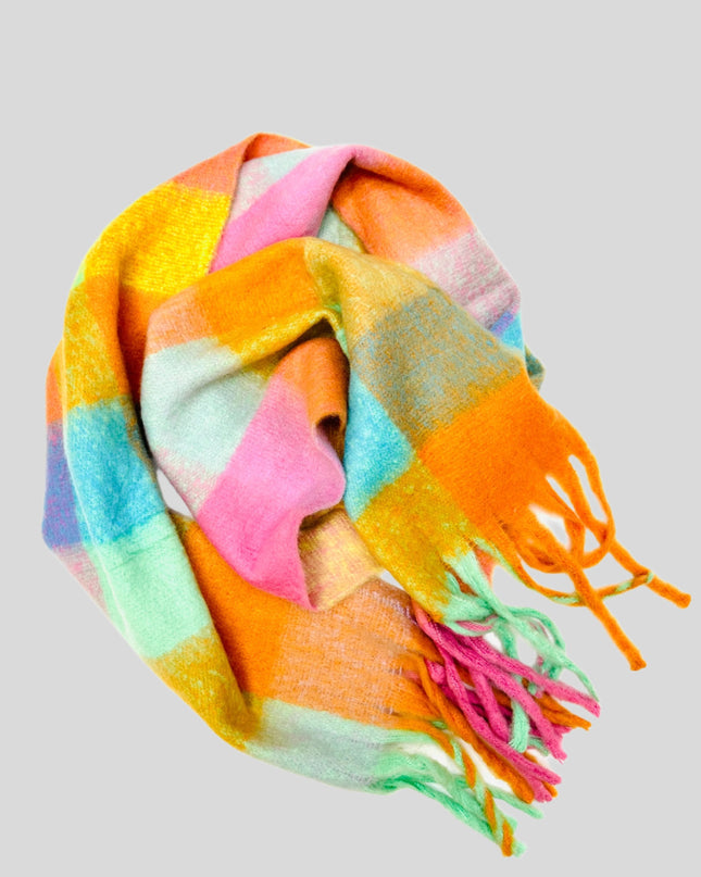 Soft Pastel Checkered Scarf Accessories for All