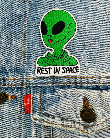 Rest in Space Iron-On Patch