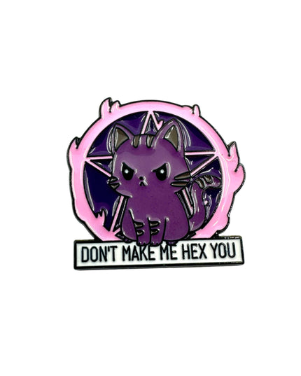 Hex Cat Enamel Pin Badge