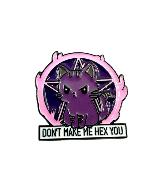 Hex Cat Enamel Pin Badge