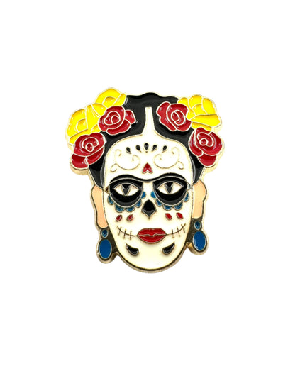 Frida Calavera Pin - Artistic Frida Inspired Accessory