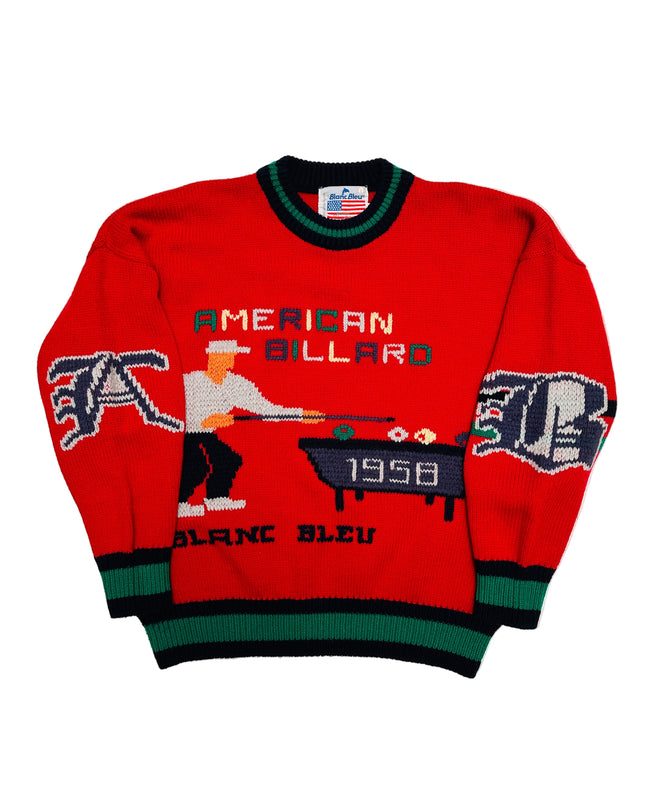 Vintage American Billiard Christmas Sweater