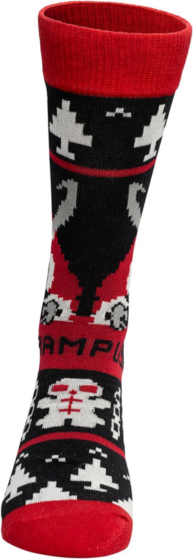 Krampus Holiday Cheer Ugly Christmas Socks
