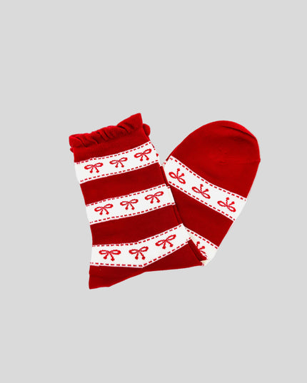 Cute Red Design I Socks - Holiday Cheer