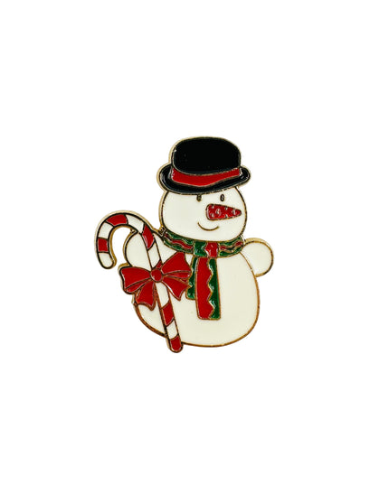 Snowman Brooch | Charming Christmas Accessory