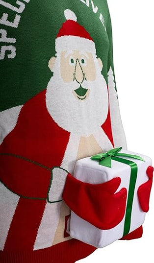 Special Delivery Santa Claus 3D Gift Sweater