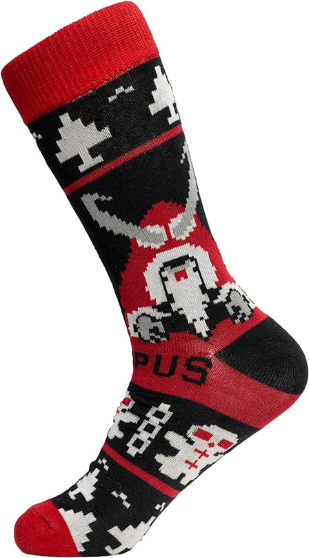 Krampus Holiday Cheer Ugly Christmas Socks