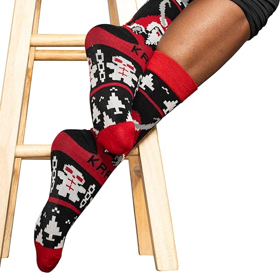 Krampus Holiday Cheer Ugly Christmas Socks