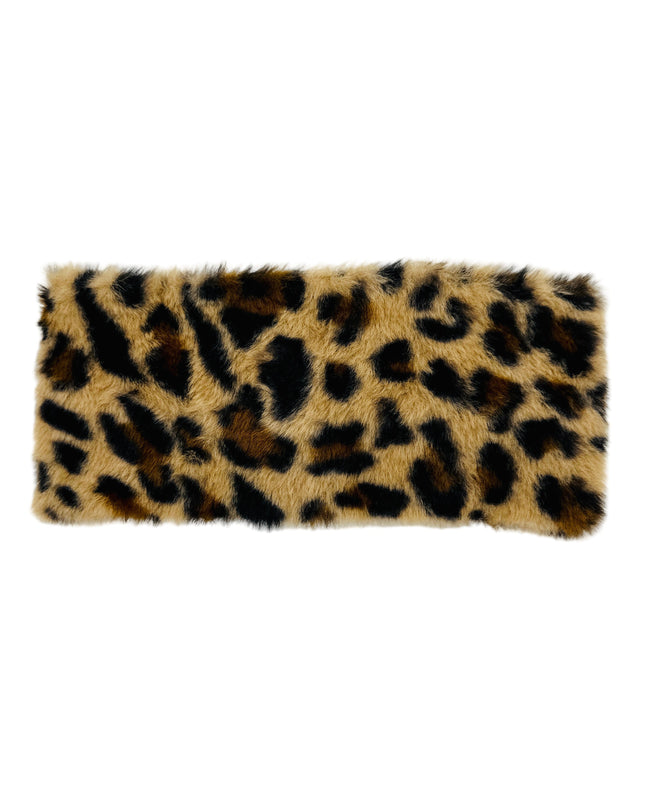 Faux Fur Headband - Leopard | Light Brown | Women’s Accessories