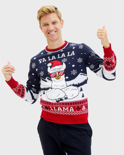 Fa La La La Llama Sweater for Men