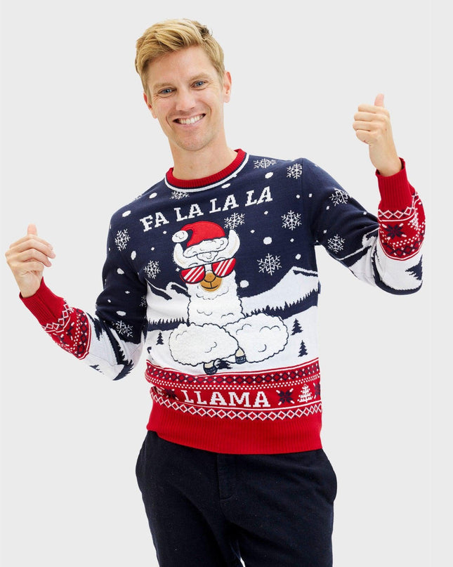 Fa La La La Llama Sweater for Men