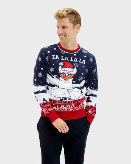 Fa La La La Llama Sweater for Men