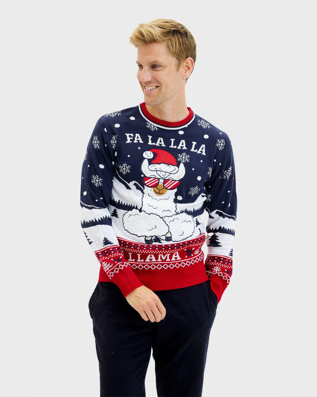 Fa La La La Llama Sweater for Men