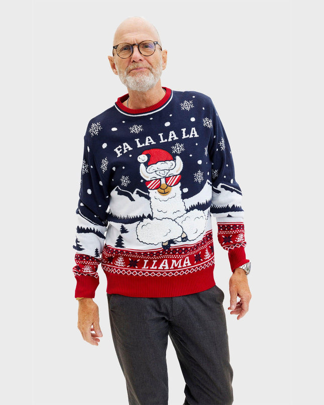Fa La La La Llama Sweater for Men