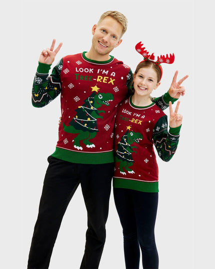 Tree-REX Christmas Sweater for Women