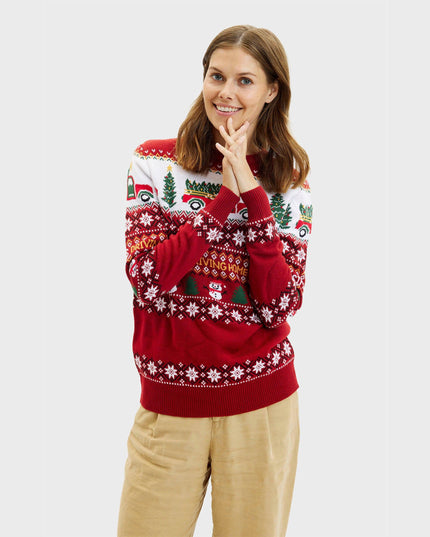 Driving Home for Christmas Sweater for Women - Trine Collection