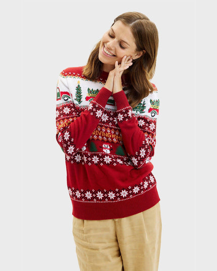 Driving Home for Christmas Sweater for Women - Trine Collection