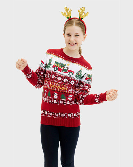 Driving Home for Christmas Sweater for Kids