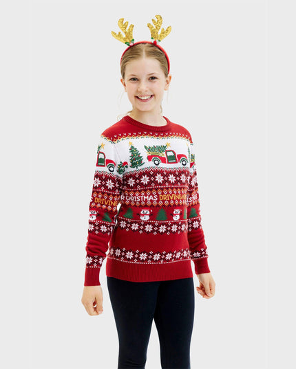 Driving Home for Christmas Sweater for Kids
