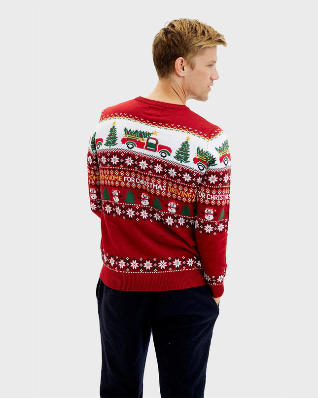 Driving Home for Christmas Sweater for Men - Trine Collection