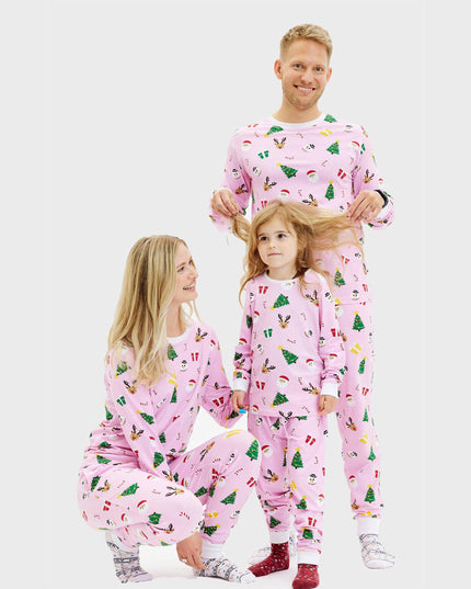 Pinkish Christmas Pajamas for Men - All-Year Comfort
