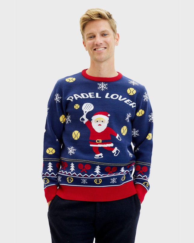 Santa's Padel Club Sweater for Men - Trine Collection
