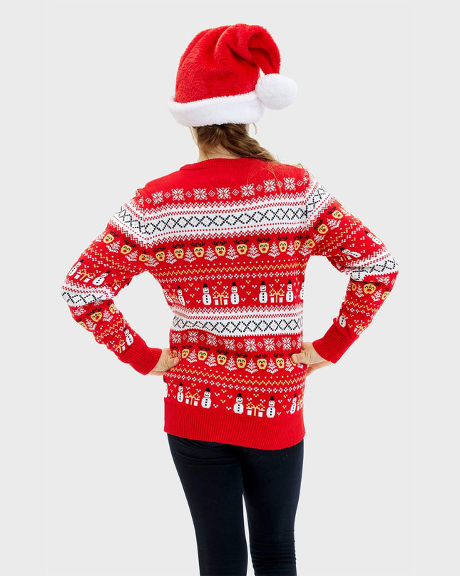 Reindeer Style Red Sweater for Kids