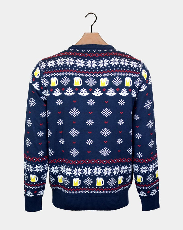 Women's 3D Christmas Sweater with Beer Pocket