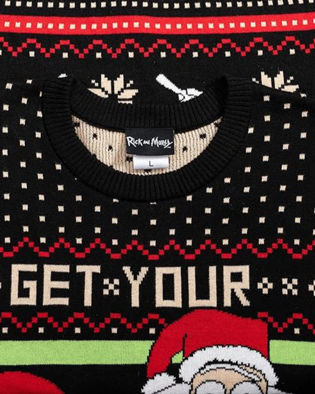 Rick and Morty Get Your Act Together Ugly Christmas Sweater