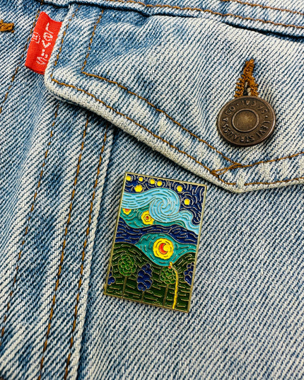 Van Gogh IV Pin | Family Christmas Pajamas & Accessories