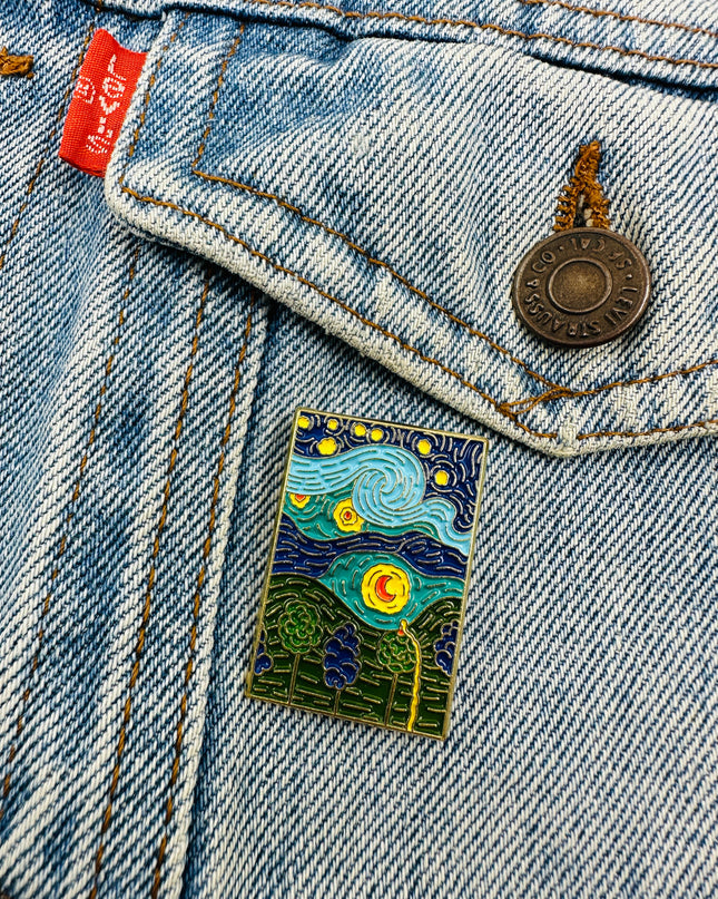 Van Gogh IV Pin | Family Christmas Pajamas & Accessories
