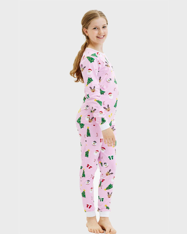Pinkish Christmas Pajamas for Kids - Year-Round Comfort